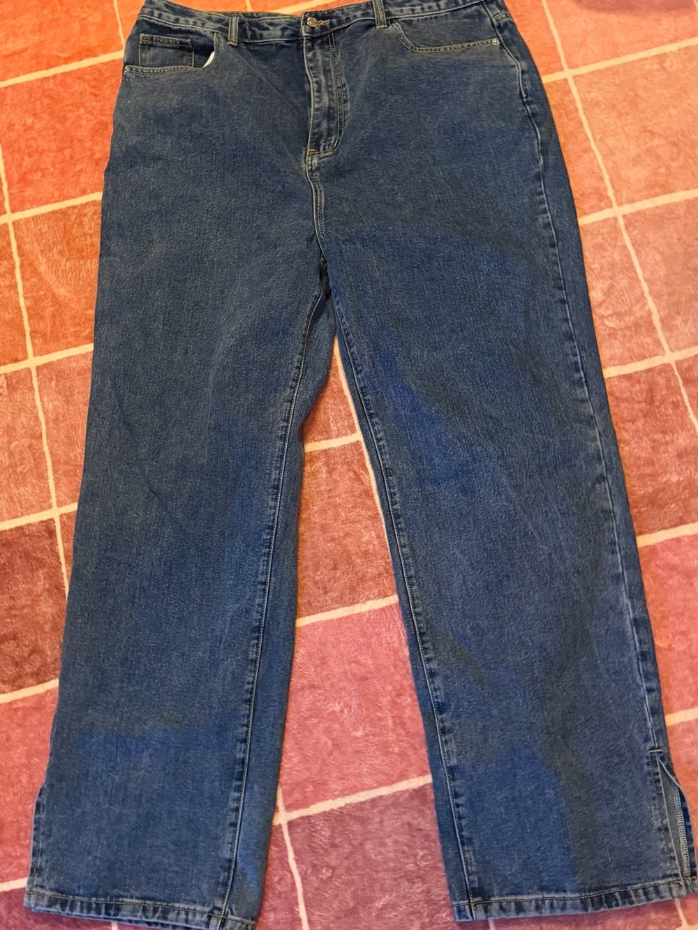 PrettyLittleThing Women's Straight Leg Dark Blue Jeans
